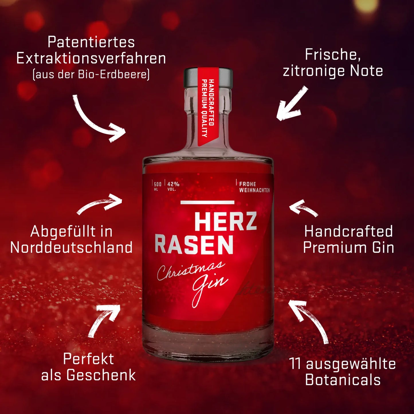 Christmas Gin 0,5 l – Frohe Weihnachten Edition