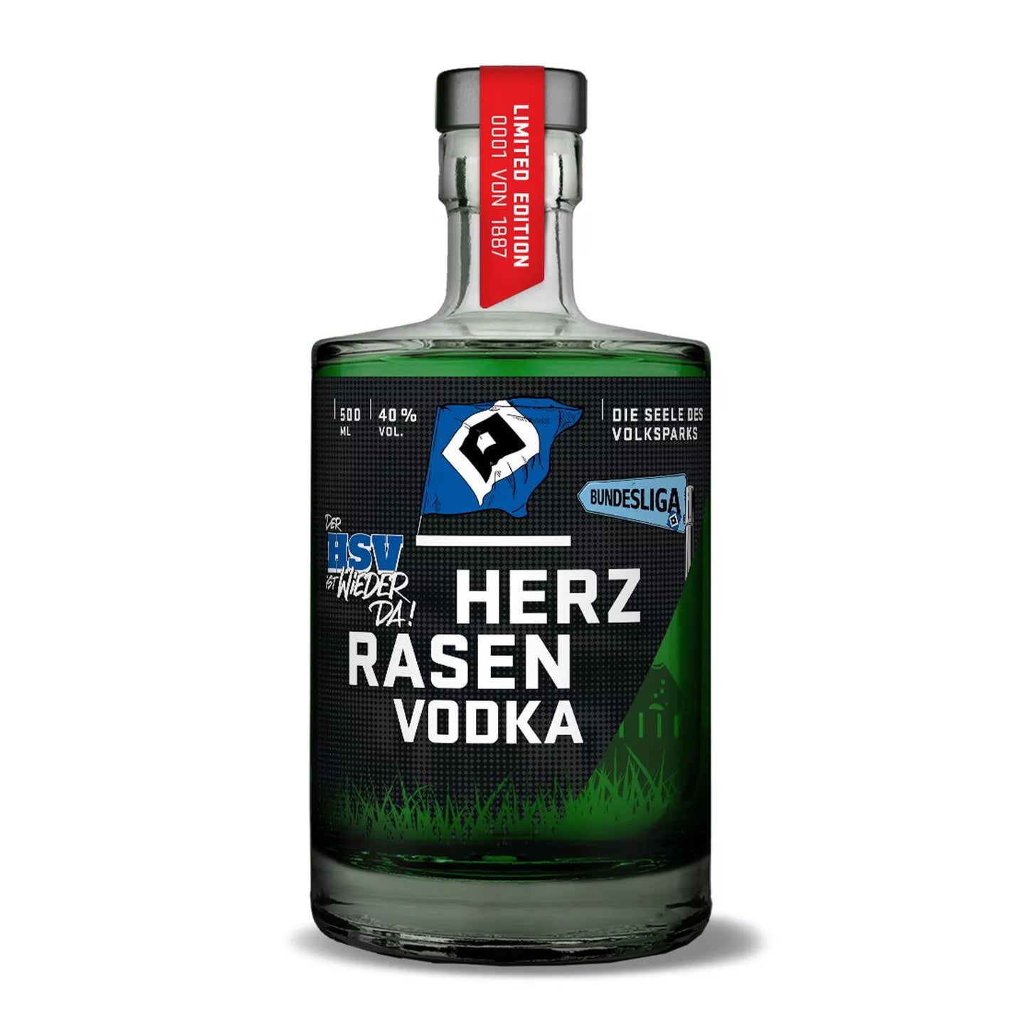 HSV Vodka 0,5 l – Aufstiegsedition 1887 Flaschen