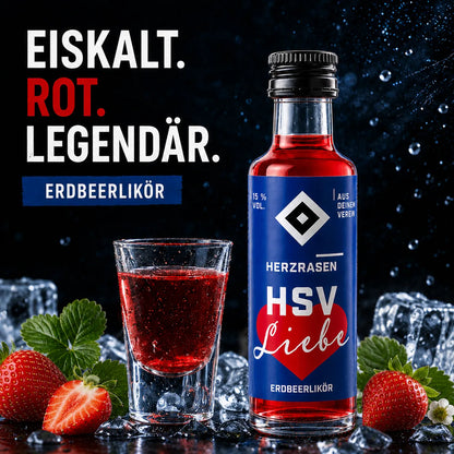 HSV Liebe 30× 0,02 l - Erdbeerlikör Tray