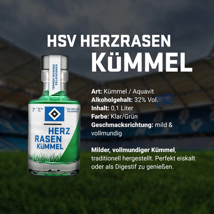 HSV Trilogie Set – 3× 0,1 l Gin, Vodka, Kümmel in Geschenkbox