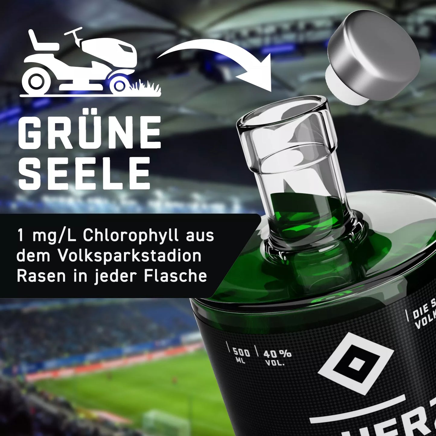 HSV Vodka 0,5 l – Volkspark Edition